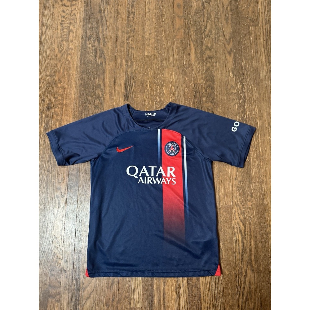 Nike PSG Mbappe #7 Home Jersey 2023/24 Youth Size 28 Soccer Kit Paris St Germain